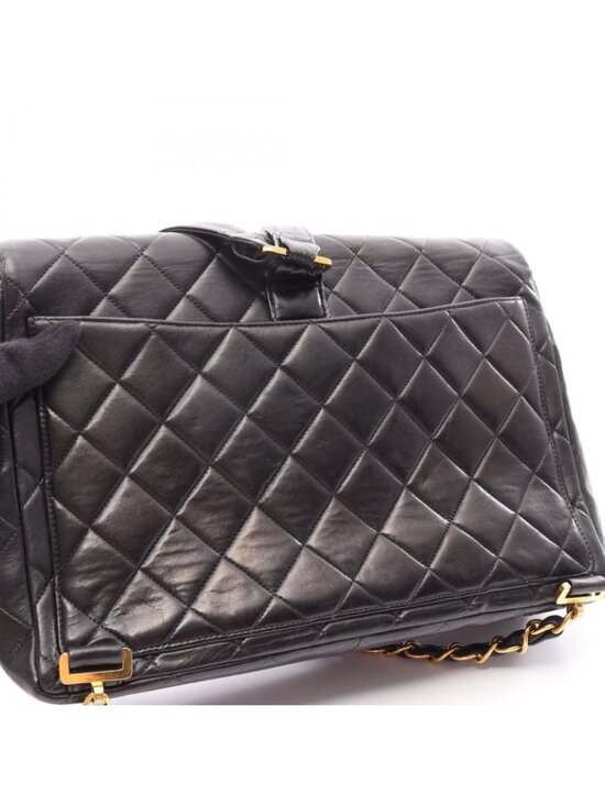 Chanel Backpack Quilted Black Lambskin main image 9